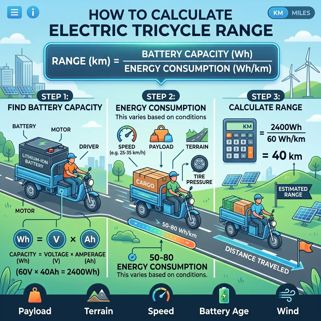 Calculate Electric Tricycle Range Calculate Electric Tricycle Range
